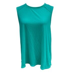 Athletic Works Women’s Large 12/14 Green Tank Top Sleeveless Loose Fit